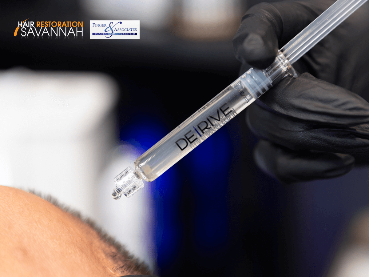 Needle Free DE|RIVE Scalp Therapy at Hair Restoration Savannah